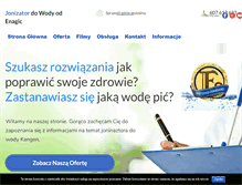 Tablet Screenshot of kangenwater.pl